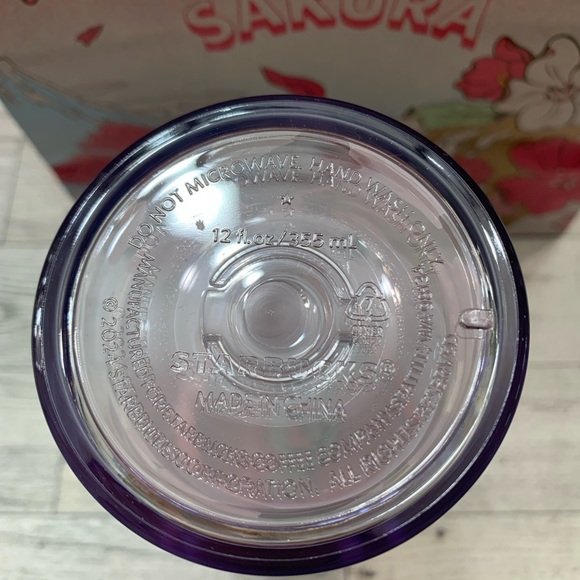 🌸 2024 Starbucks Japan Limited Edition Sakura Petals Plastic To Go Cup Tumbler - Picture 4 of 6